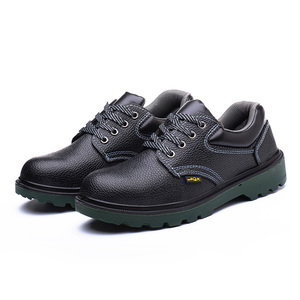 JIANKUN, fábrica al por mayor, zapatos de seguridad ligeros unisex, puntera de acero de cuero impermeable, placa de acero antigolpes, antiperforación para el trabajo - Product Image 5