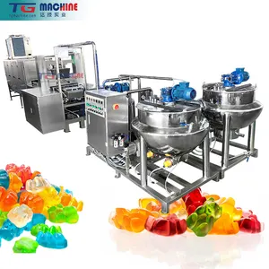 USA Markt Voll automatische Apfel essig Gelatine Soft Candy Gummies Einleger Linie mit kostenloser Installation Ingenieur verfügbar