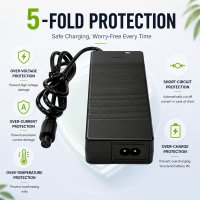 Chargeur de batterie intelligent pour scooter électrique 60V 2A, batterie Li-ion, connecteur RCA, bivolt 110V 220V, utilisation ABS ignifuge universelle