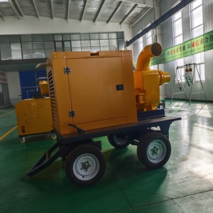 Beweglicher Dieselmotor mit hoher Kapazität und nicht verstopfen der Schlamm wasserpumpe Tragbarer Hochwasser pumpen anhänger - Product Image 4