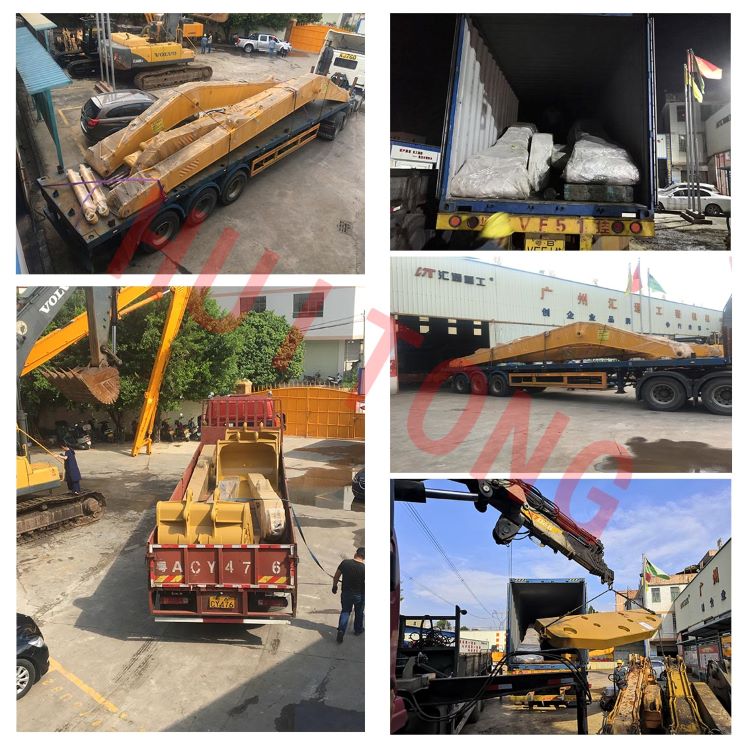 Anti Corrosion Long Reach Excavator Booms Extended Digger Spare Parts