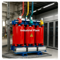 Trafo Kering Tipe AN AF 10kV 0.4kV SCB14 Resin Cor Tiga Fasa dengan Disipasi Panas yang Sangat Baik untuk Pusat Data