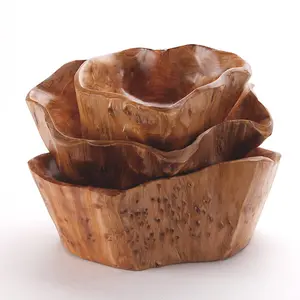 Creative home root carving tray wood fruit food dry fruit candy plate