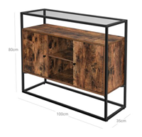 Armoire industrielle Vintage, couloir, Console mince, Table, armoire, buffet