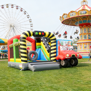 Château gonflable Spider-Man commercial avec toboggan, en PVC, facile à installer pour les enfants en plein air - Product Image 1