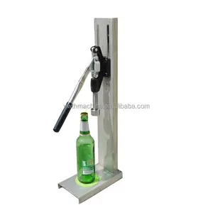 manually crown lid capper glass bottle capping machine