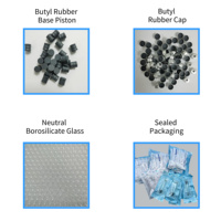 Cartouches en verre borosilicate vides de 3 ml de bonne qualité pour l'emballage de liquides