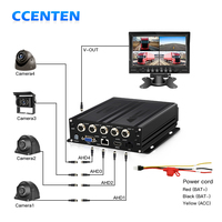 CCENTEN Système de Surveillance 4CH 8CH CCTV Enregistreur DVR Voiture Caméra Tableau de Bord 4G GPS MDVR Étanche Moniteur Mobile Camion Bus Fonctions WDR Capteur G IPS