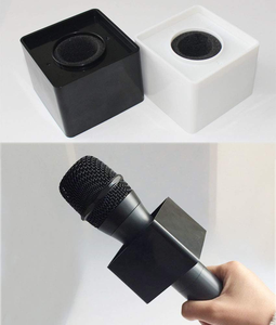 2 in 1 <b>Mic</b> Flag Logo Box Microphone Handheld Adapter Holder <b>Mic</b> Hand Stick Interview Go <b>Mic</b> Foam Windscreen - Product Image 4