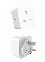 Prise intelligente Wi-Fi Matter UK, prise murale miniature 16A avec contrôle par application téléphonique, utilisation universelle