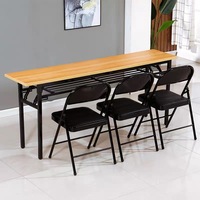 Table pliable d'étude, pieds en métal, table d'entraînement, bon marché, pour réunion, bureau