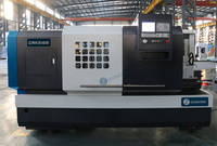 Tour CNC de précision CAK6166 avec système GSK, tour CNC à banc plat robuste avec alésage du brocheur de 52 mm
