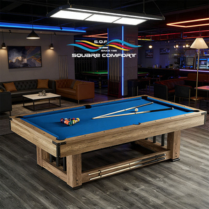 <span class=keywords><strong>Table</strong></span> <span class=keywords><strong>de</strong></span> billard <span class=keywords><strong>de</strong></span> luxe moderne S.Q.F 2025 personnalisée <span class=keywords><strong>de</strong></span> 8 pieds, 4-en-1, en MDF, <span class=keywords><strong>multi</strong></span>-<span class=keywords><strong>jeux</strong></span>, avec coussins en tissu pour snooker - Product Image 3