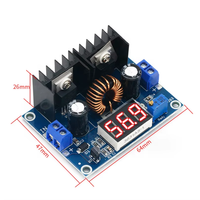 Convertisseur Buck DC-DC XH-M404 XL4016E1 8A 200W, régulateur de tension numérique CV/CC, module d'alimentation avec affichage LED