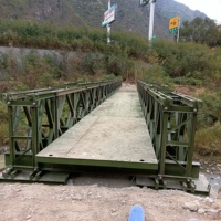 Structures de ponts en acier portables de haute qualité, double voie, pont Bailey