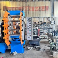 Máquina Vulcanizadora Automática Hidráulica para Baldosas de Caucho con Molde Deslizante