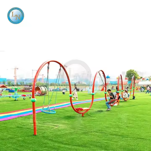 <span class=keywords><strong>LINO</strong></span> Balançoire de jardin suspendue en filet pour aire de jeux Divertissement pour enfants avec renfort de chaîne en fer - Product Image 4