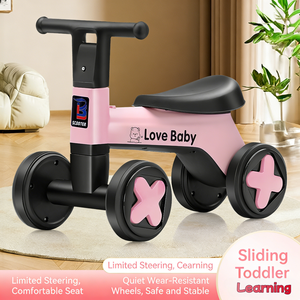 Bicicletta senza pedali per bambini. Regolabile da 1 a 4 anni. Girello per Bambini a Quattro Ruote Antiscivolo per Imparare a Camminare - Product Image 2