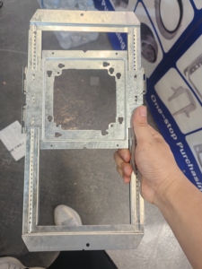 Simple Support <strong>Bracket</strong> Heavy Duty Telescoping Galvanized Steel 14 1/2IN-25IN Stud Spacing Box Low Voltage Mounting Plate - Product Image 3