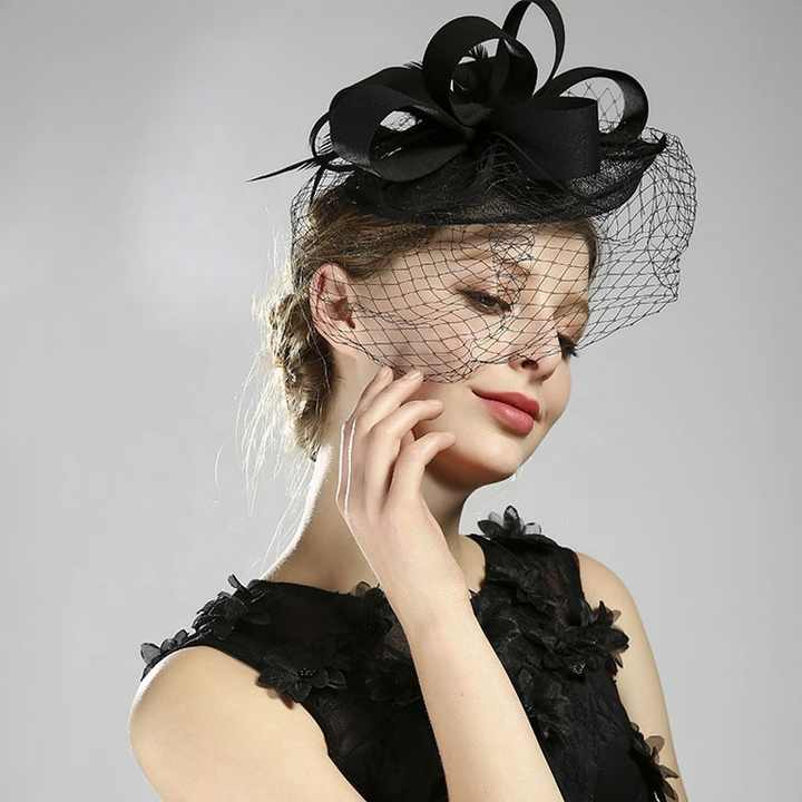 Wholesale Price Polyester Head Accessories - Elegant Black  display picture 3