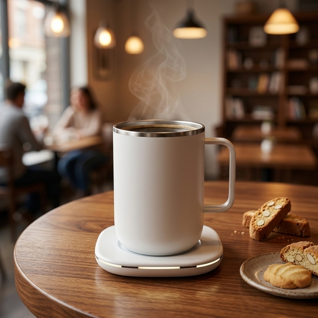 Warming mug with Automatic Shut-off Digital Control Max 275ml Capacity Plastic Material USB Powered