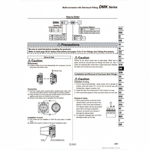 SMC Pneumatics DMK6S-04-C1 Multi-Connecteur pour Pièces Pneumatiques - Product Image 1