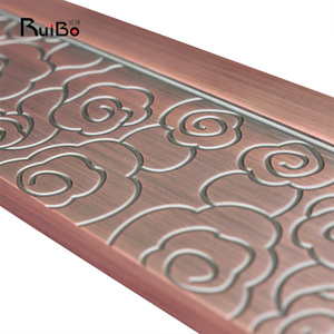 大きな真ちゅう製のドアの窓アクセサリー中国風の新しいブラシ付きブロンズ縁起の良い雲ホテル用の大きなハンドルヴィラのアパート - Product Image 4