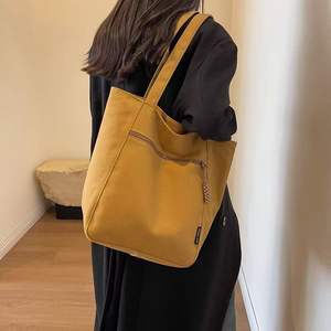 Sac fourre-tout en gros, nouvelle collection automne-hiver, couleur unie, style vintage, sac de maman, décontracté, grande capacité, minimaliste, sac à bandoulière pour femme - Product Image 1