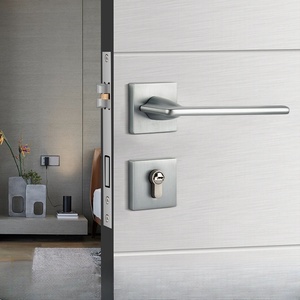 Prix d'usine – Ensemble de serrures de <span class=keywords><strong>porte</strong></span> de chambre minimalistes en alliage de zinc, poignée de <span class=keywords><strong>porte</strong></span> magnétique silencieuse pour appartement, cuisine, salle de bain - Product Image 4