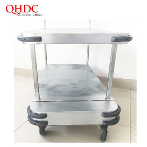 Chariot de manutention à double plateau 6 roues pour entrepôt - Product Image 5