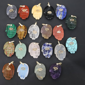 Collana con Ciondolo a Forma <span class=keywords><strong>di</strong></span> Mano <span class=keywords><strong>di</strong></span> Hamsa SCJ Fashion Eco-friendly con <span class=keywords><strong>Occhio</strong></span> <span class=keywords><strong>di</strong></span> <span class=keywords><strong>Tigre</strong></span>, <span class=keywords><strong>Ametista</strong></span> <span class=keywords><strong>e</strong></span> Ciondolo <span class=keywords><strong>Occhio</strong></span> del Diavolo per Anniversario - Product Image 5
