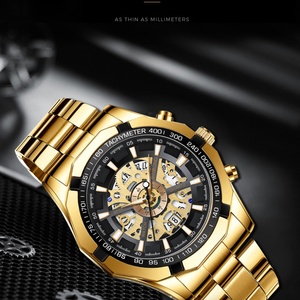 Reloj de Pulsera BINBOND 033, Diseño Hueco, No Mecánico, Resistente al Agua, Popular, de Acero, Multifuncional, de Cuarzo, para Hombre - Product Image 6