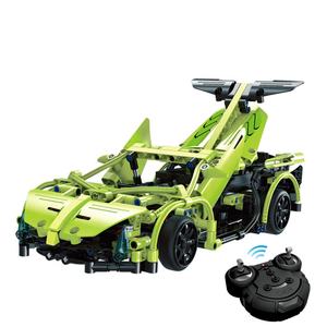 Cada briques enfant Simulation vert sport voiture bricolage assemblé bloc construction jouets <span class=keywords><strong>RC</strong></span> voiture Technic jouets C51007W - Product Image 3