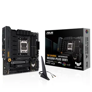 A.SUS TUF GAMING B650M-PLUS WIFI Motherboard support AMD Ryzen 7000 Series Desktop CPU with Dual Channel Memory Architecture
