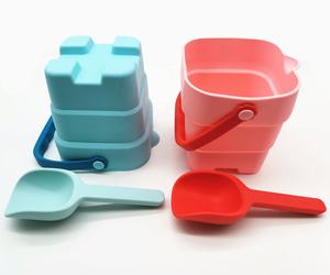 Cubo <span class=keywords><strong>de</strong></span> <span class=keywords><strong>playa</strong></span> plegable con palas, juguetes <span class=keywords><strong>de</strong></span> arena <span class=keywords><strong>de</strong></span> <span class=keywords><strong>playa</strong></span> <span class=keywords><strong>de</strong></span> silicona, novedad - Product Image 2