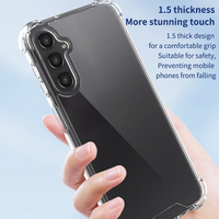 Coque de téléphone de luxe antichoc en TPU acrylique transparent avec airbags aux 4 coins, anti-jaunissement, pour Samsung S23 S24 S25 S26 Plus Ultra