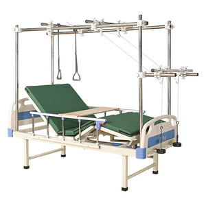 Yuanmei Medical Traction Nursing <b>Bed</b> Manual <b>Adjustable</b> Steel Frame Hospital Use - Product Image 2
