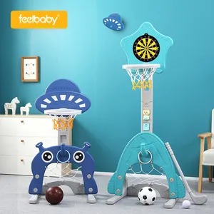 I bambini di plastica rimovibile anello bambino giocattoli cremagliera del bambino personalizzato regolabile mini portatile bambini indoor canestro da basket stand