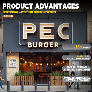 Enseigne LED personnalisée lumineuse pour magasin, lettres en relief, lettres lumineuses à haute luminosité, économie d'énergie pour les commerces de détail - Product Image 1