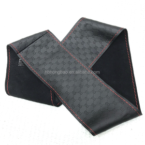 Venta caliente precio <span class=keywords><strong>de</strong></span> fábrica fibra cuero puntada a mano cubierta del <span class=keywords><strong>volante</strong></span> del coche cubierta <span class=keywords><strong>de</strong></span> costura personalizable <span class=keywords><strong>de</strong></span> alta calidad - Product Image 5