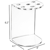 Support de Rangement Transparent en Acrylique pour Ciseaux de Salon, Organisateur de Comptoir pour Ciseaux et Peignes, Idéal pour Barbiers, Salons de Coiffure, Domicile et Bureau