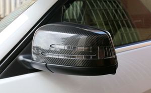 ฝาครอบกระจกมองหลังคาร์บอนไฟเบอร์สีดำ สำหรับ Mercedes-Benz ABES-Class CLA CLS GLK GLA-Class W204 212 - ชิ้นส่วนประกอบ - Product Image 6