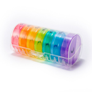 Wholesale Mini Travel Moisture-Proof 14-Grid <b>Plastic</b> Pot Box Portable Split Morning Evening <b>Storage</b> for Seven Days - Product Image 3
