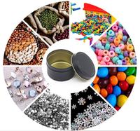 Boîtes à bougies en fer blanc noir et or 2oz 4oz 6oz 8oz, pots à bougies vides, contenants décoratifs en métal doré
