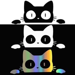 <span class=keywords><strong>Adesivi</strong></span> <span class=keywords><strong>per</strong></span> <span class=keywords><strong>Auto</strong></span> Gatto che Fissa, Cartone Animato, Personalizzati <span class=keywords><strong>per</strong></span> Finestrini e Carrozzeria - Product Image 1