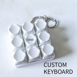 Llavero de teclado personalizado con logo impreso, diseño lindo, llavero antiestrés, interruptores, llavero de interruptor, botón de teclado DIY - Product Image 2