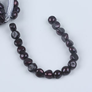 Hot Bán 9-10Mm Rượu Vang Màu Đỏ Ngọc Trai Tự Nhiên Baroque Loose Ngọc Trai Đối Với Tự Làm Đồ Trang Sức 18Cm - Product Image 5