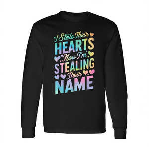 T-shirt à manches longues I Stole Their Hearts Tie Dye Adoption Gotcha Day - Product Image 2