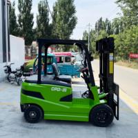 Chariot élévateur électrique CPD20 robuste à batterie, fourni directement par l'usine, hauteur de levage personnalisable, cabine en option