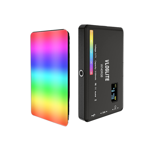 Factory Price Vloglite Plastic Mini Rechargeable 140 LED RGB Video Fill Light 2500K-9000K Color Temperature Camera Filming Photo